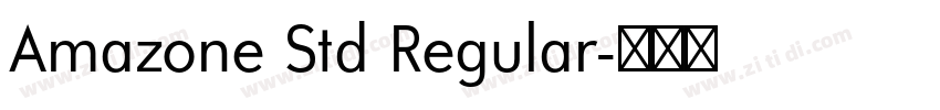 Amazone Std Regular字体转换